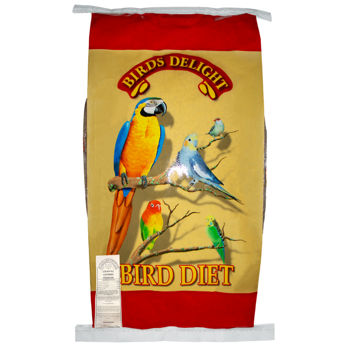 Volkman Seed Company Bird's Delight Cockatiel & Lovebird Premium Food 20 lb