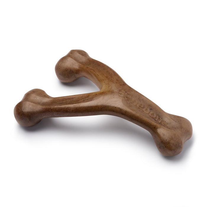 Benebone Wishbone Durable Dog Chew Toy Bacon Giant
