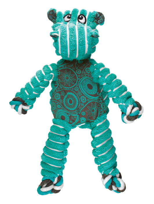 KONG Floppy Knots Hippo Dog Toy Green SM/MD - Image 5