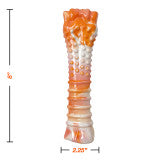 Nylabone Power Chew Textured Bone Dog Chew Toy 70th Birthday Orange Swirl Chicken X-Large (1 Count)