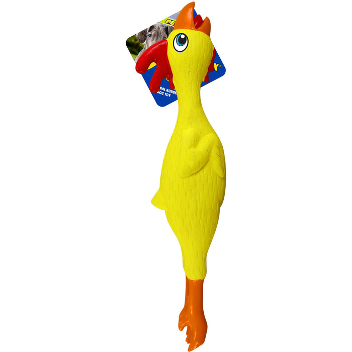 Petsport USA NaturFlex Natural Latex Rubber Dog Toy Chicken 12in Large