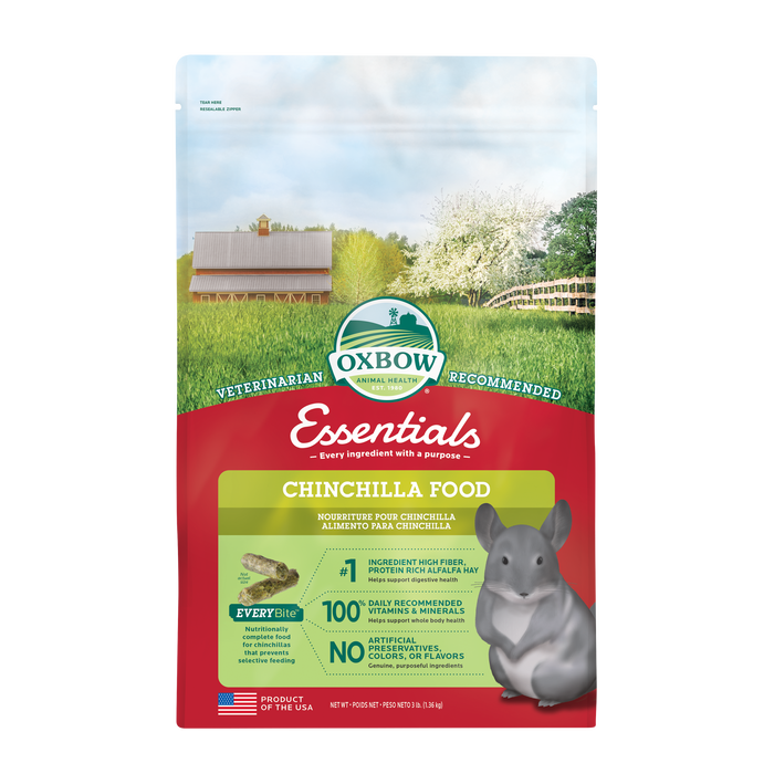 Oxbow Animal Health Essentials Chinchilla Food 3lb