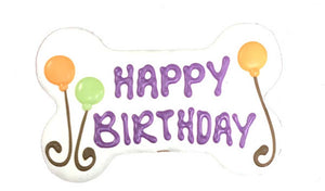 Pawsitively Gourmet Happy Birthday Bone Dog Treat Sweet Potato 6ct in - Image 2