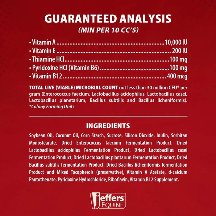 Jeffers Probiotic Gel for Horses, 2 Dose Syringe
