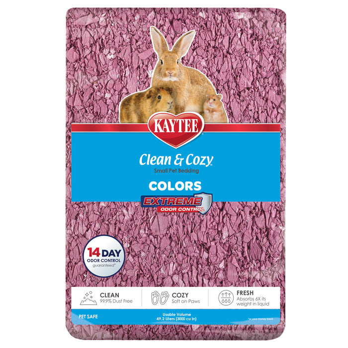 Kaytee Clean & Cozy Colors Bedding Plum 49.2 Liters