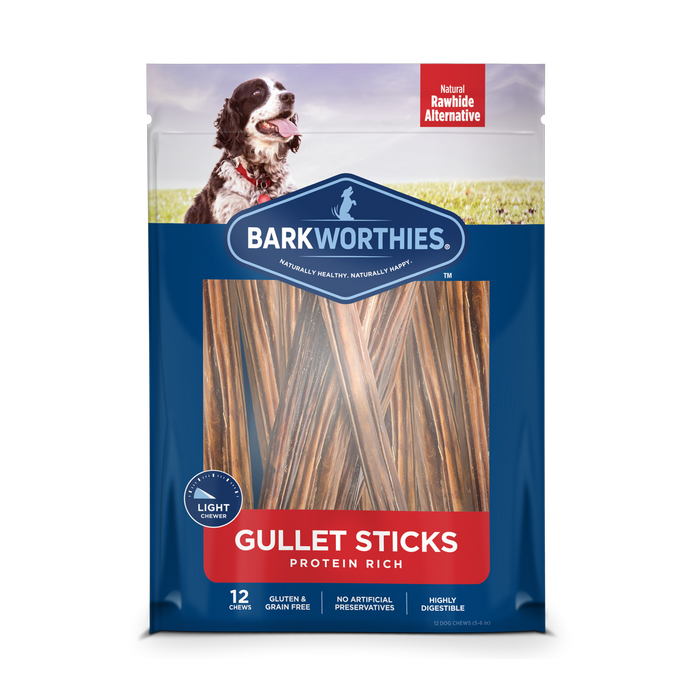 Barkworthies Gullet Stick Dog Treat 6in 12ct - Image 2