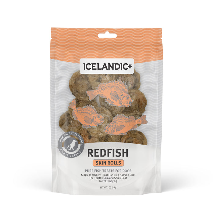Icelandic+ Redfish Skin Dog Treat Rolls 3.0oz - Image 2