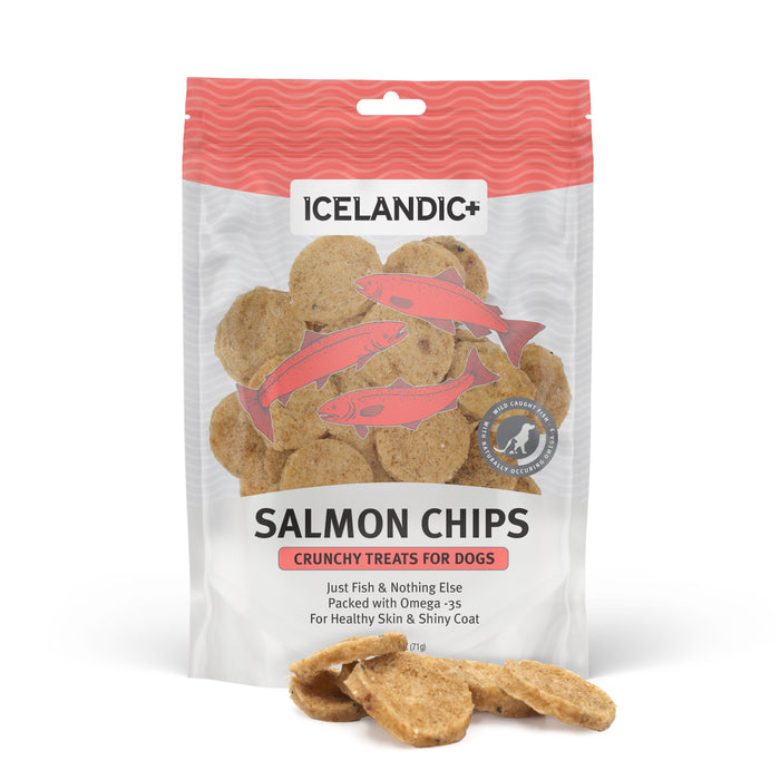 Icelandic+ Salmon Chips Dog Treat 2.5oz - Image 2