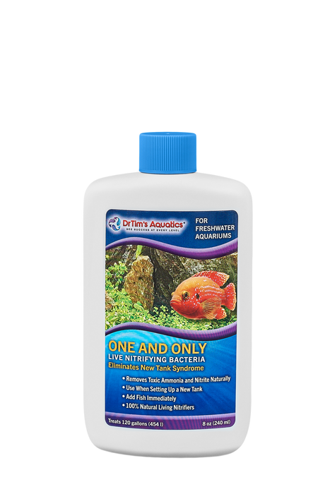 Dr. Tim's Aquatics One & Only Live Nitrifying Bacteria for Freshwater Aquariums 8 fl. oz