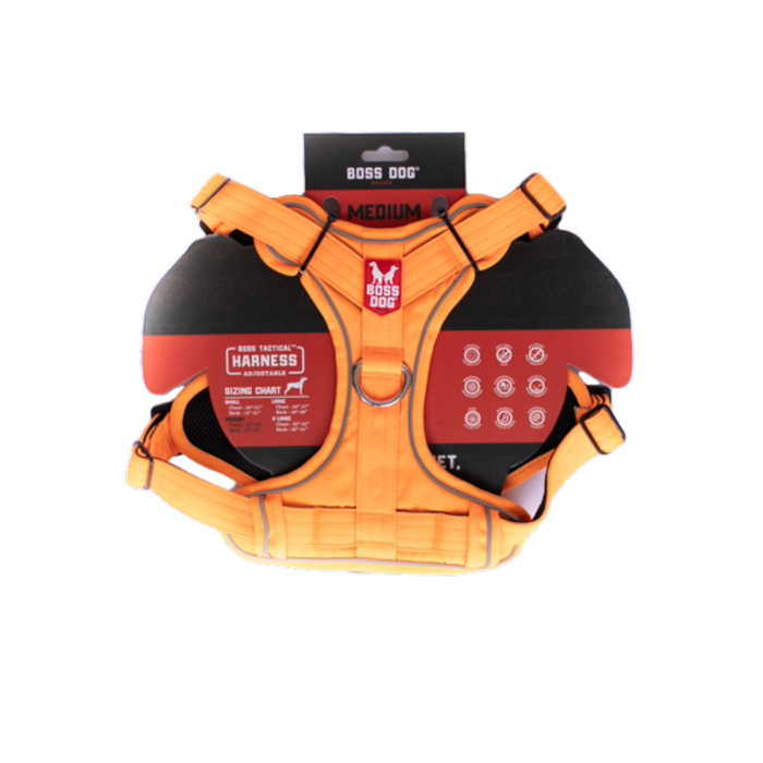 Boss Dog Tactical Dog Harness Hunter Orange MD