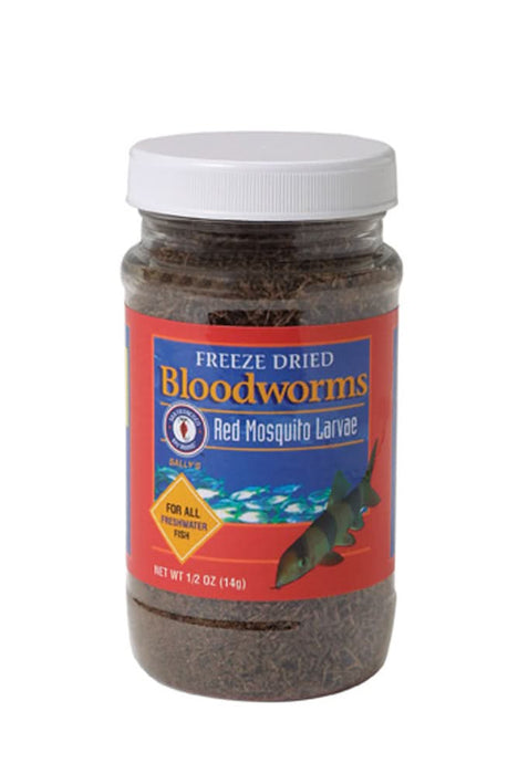 San Francisco Bay Brand Bloodworms Freeze Dried Fish Food 0.5 oz