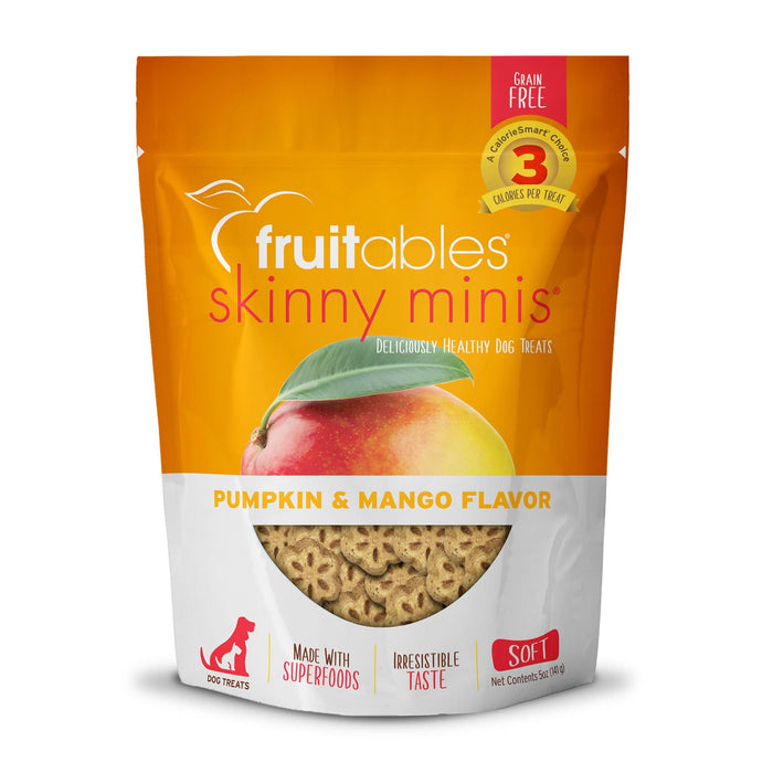 Fruitables Skinny Minis Soft Dog Treats Pumpkin Mango 5oz