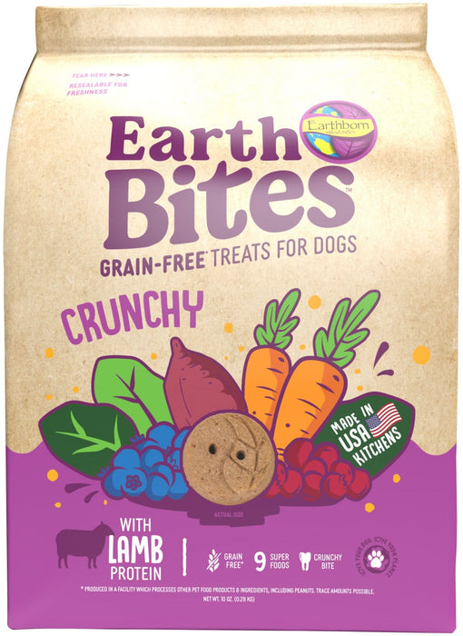 Earthborn Holistic EarthBites Crunchy Dog Treats Lamb & Pumpkin 10oz