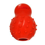 Nylabone Strong Chew Rubber Stuffable Cone Dog Treat Toy Bacon Red Small (1 Count)
