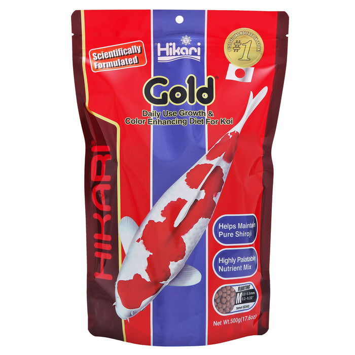 Hikari USA Gold Color Enhancing Pellet Fish Food for Koi and Pond Fishes 17.6oz MD - Image 2