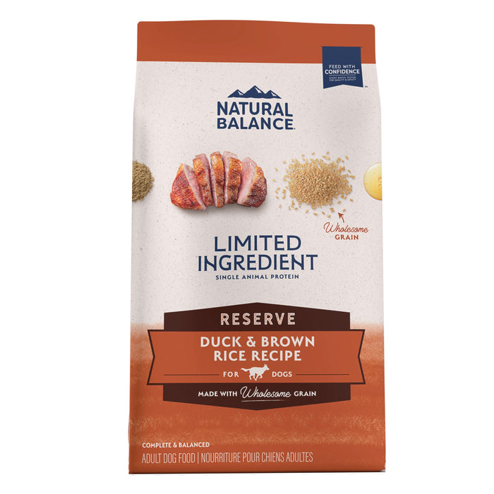 Natural Balance Pet Foods Limited Ingredient Reserve Dry Dog Food Duck & Brown Rice 4lb