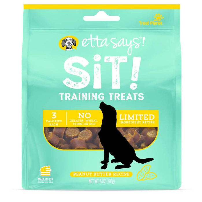 Etta Says! Sit! Training Treats Peanut Butter 6 oz