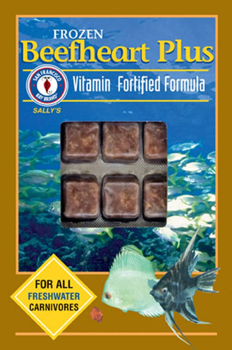 San Francisco Bay Brand Beefheart Plus Frozen Fish Food 3.5 oz 30 Count