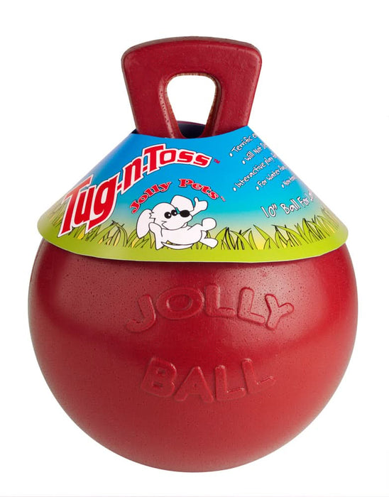 Jolly Pet Tug-n-Toss Dog Toy Red 10in XL