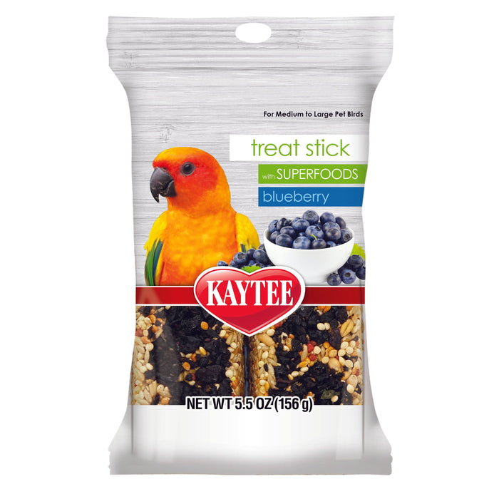 Kaytee Avian Superfood Treat Stick, Blueberry, 5.5 ounces