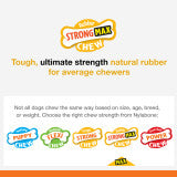 Nylabone Strong Chew Rubber Stuffable Cone Dog Treat Toy Bacon Red Small (1 Count)