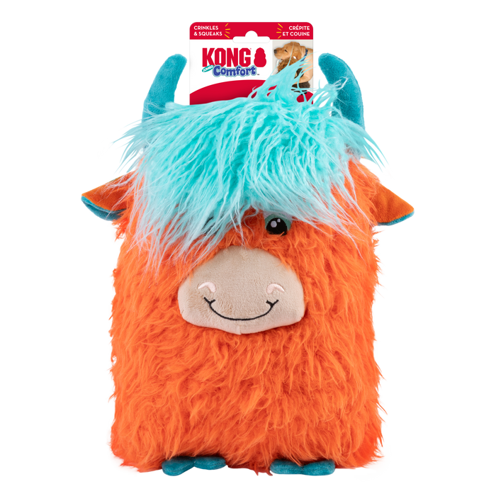 KONG Comfort Highland Cow Dog Toy Assorted XL - Image 2