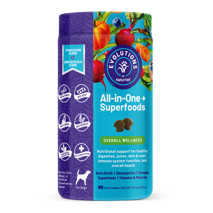 Evolutions by NaturVet All in One Plus Superfoods Soft Chews 90ct