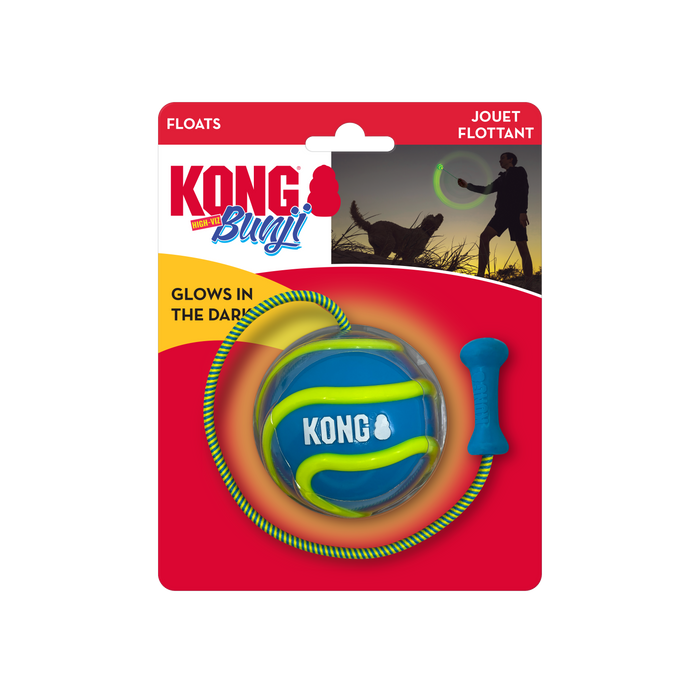 KONG Bunji High-Viz Ball Dog Toy Assorted MD - Image 2