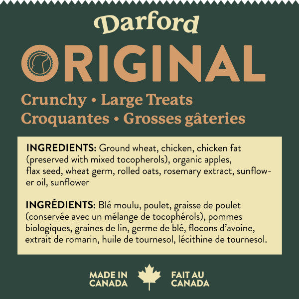Darford Originals Crunchy Dog Treats Bulk LG 12lb