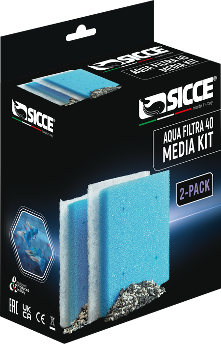 Sicce Aqua Filtra Media Kit 40gal 2pk - Image 2