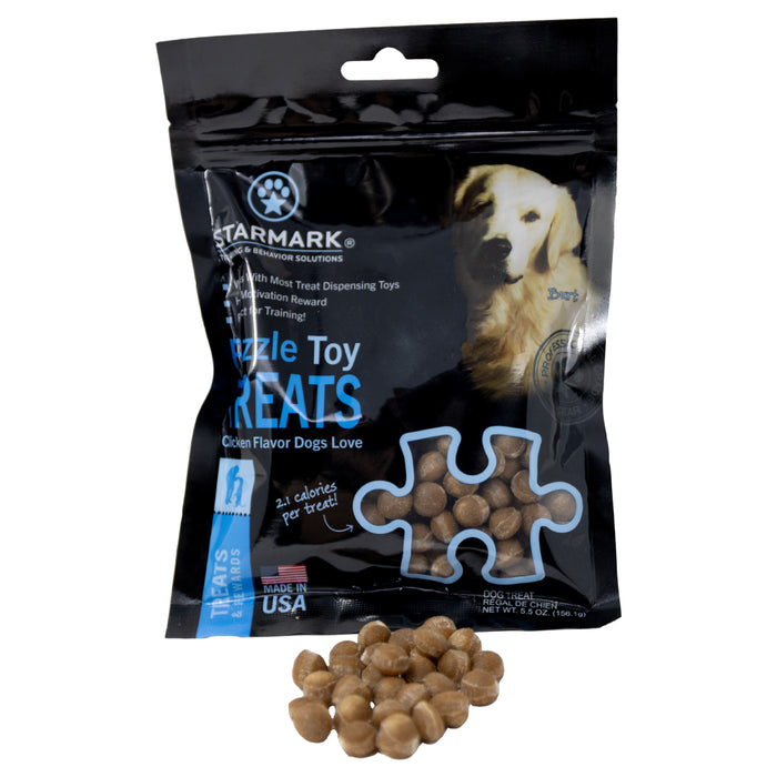 Starmark Puzzle Toy Dog Treats Chicken 5.5oz