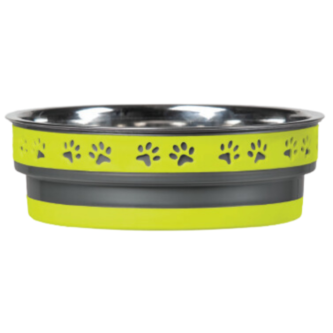 Loving Pets Corsa Pet Bowl Lightning Yellow MD