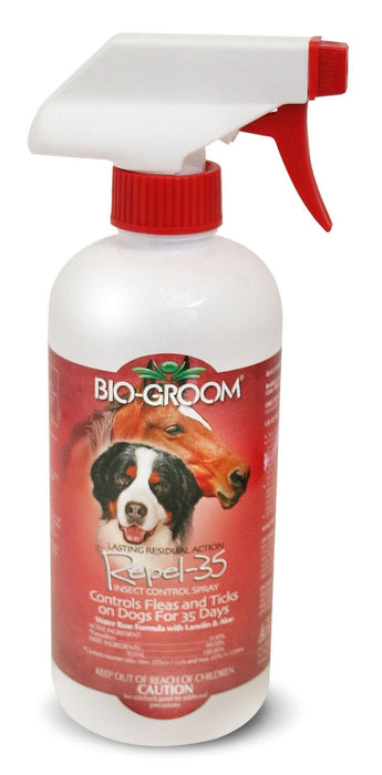 Bio Groom Repel-35 Flea and Tick Spray for Dogs 16 fl. oz