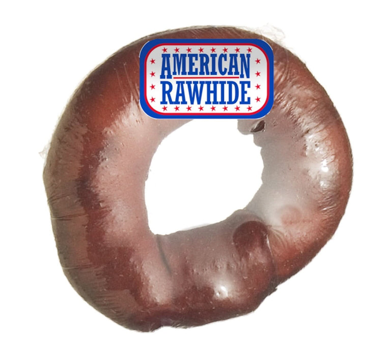 Savory Prime Rawhide Donut Dog Chew Beef 4in
