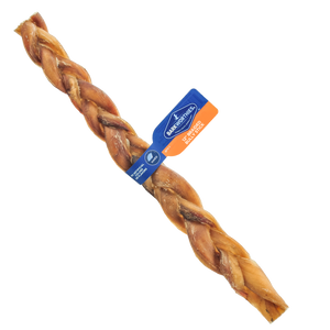 Barkworthies Naturally Scented Braided Bully Stick 12 Inches 15 Count - Image 2