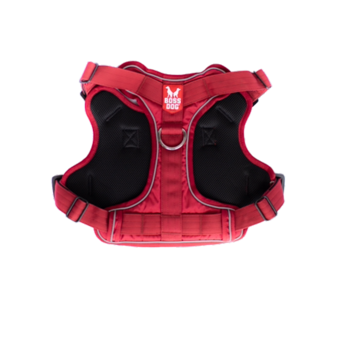 Boss Dog Tactical Dog Harness Red LG
