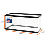 Aqueon Standard Glass Rectangle Aquarium Clear Silicone Black 40 Breeder