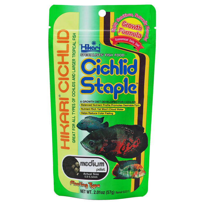 Hikari USA Cichlid Staple Pellets Fish Food 2oz MD - Image 2