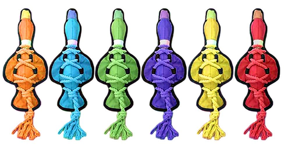 Multipet Cross Ropes Dog Toy Duck Assorted 11.5 in