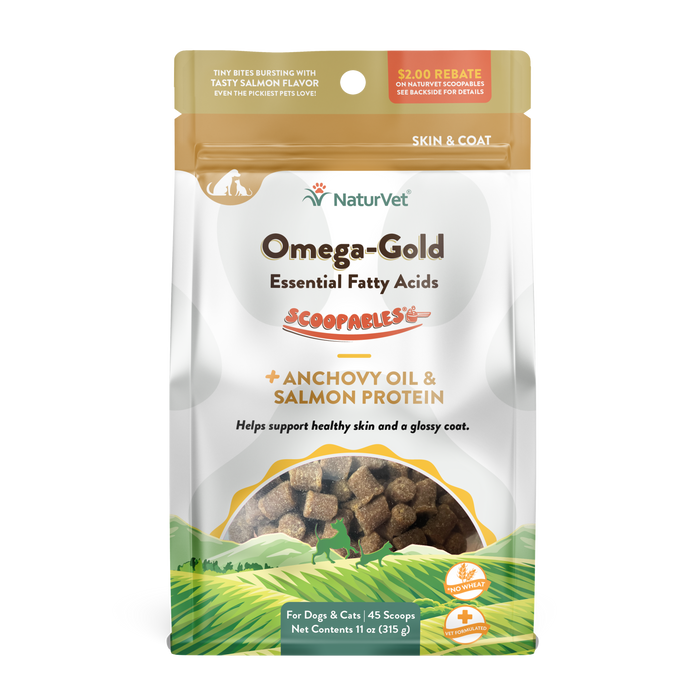 NaturVet Scoopables Omega-Gold Essential Fatty Acids for Cats and Dogs 11oz