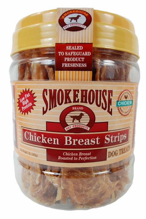 Smokehouse Chicken Breast Strips Dog Treat 1 lb
