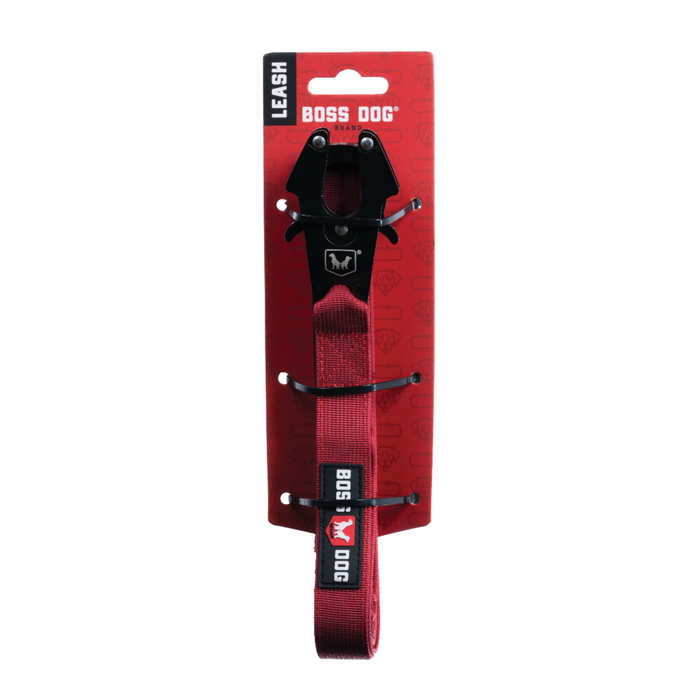 Boss Dog Tactical Dog Leash Red 6ft