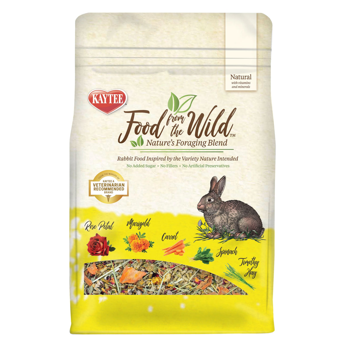 Kaytee Food From The Wild Rabbit Food, 4 pounds, Forage Complex ...