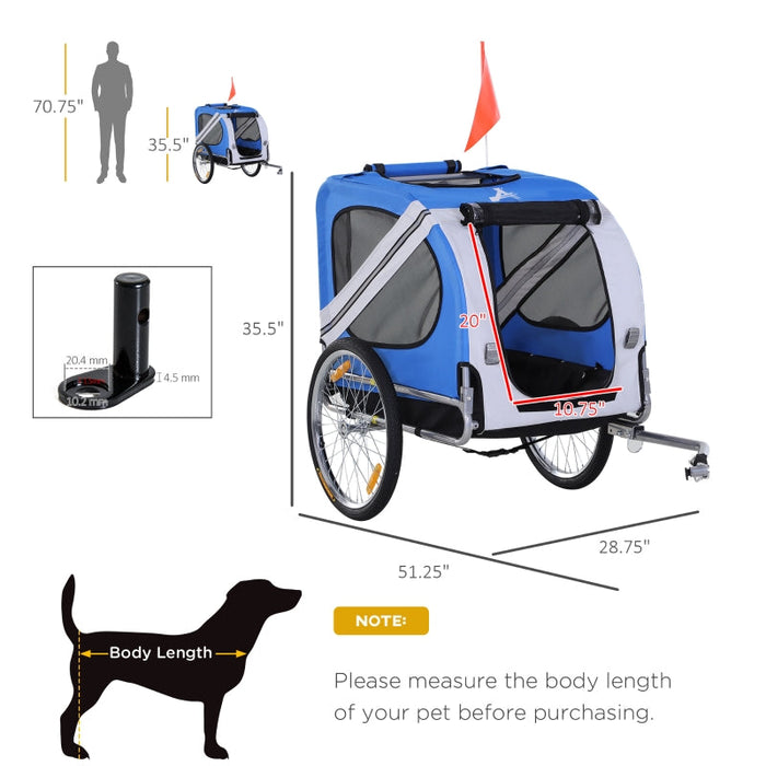 Furr Baby Gifts Bike Trailer Cargo Cart for Dogs and Pets