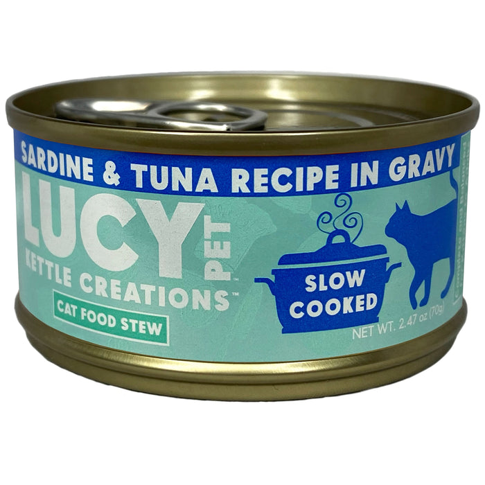 Lucy Pet Products Kettle Creations Adult Wet Cat Food Sardine & Tuna 2.75oz (Pack of 12)