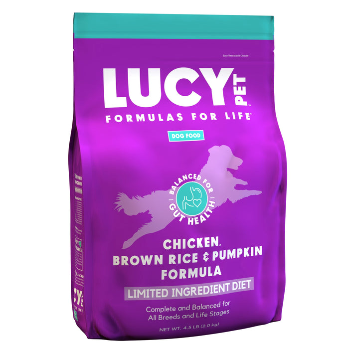 Lucy Pet Products Formula for Life L.I.D. Dry Dog Food Chicken, Brown Rice & Pumpkin 4.5lb