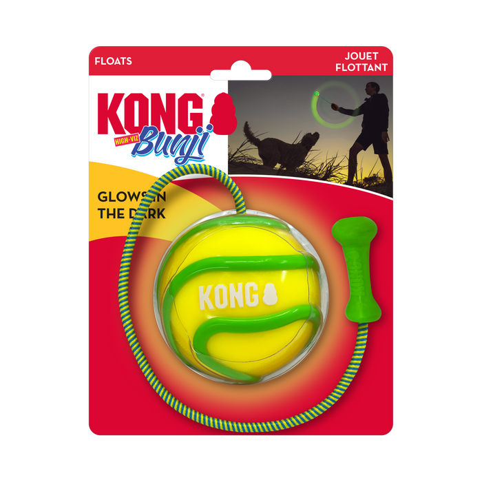 KONG Bunji High-Viz Ball Dog Toy Assorted LG - Image 2