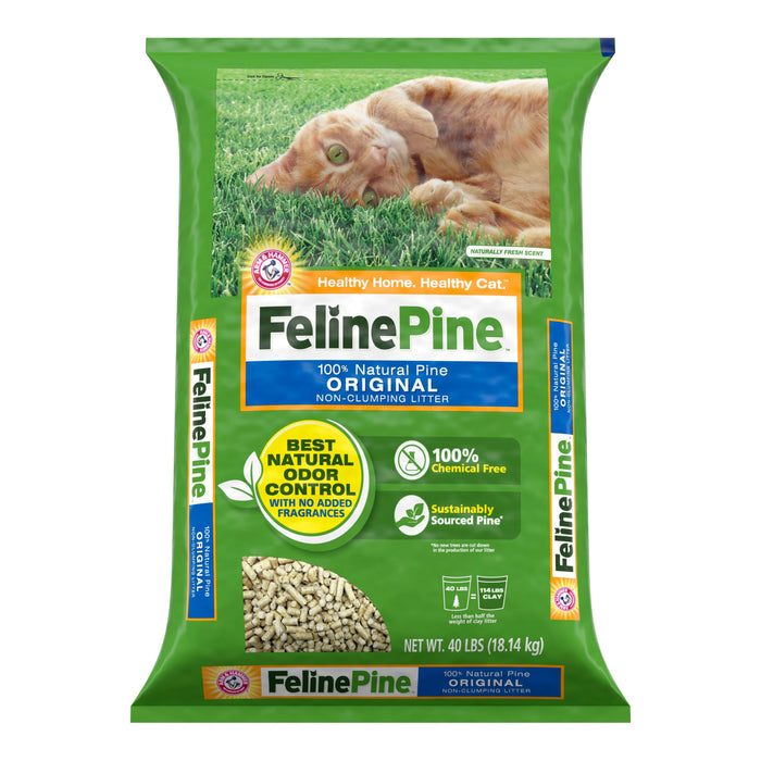 Feline Pine Original Non-Clumping Cat Litter 40 lb