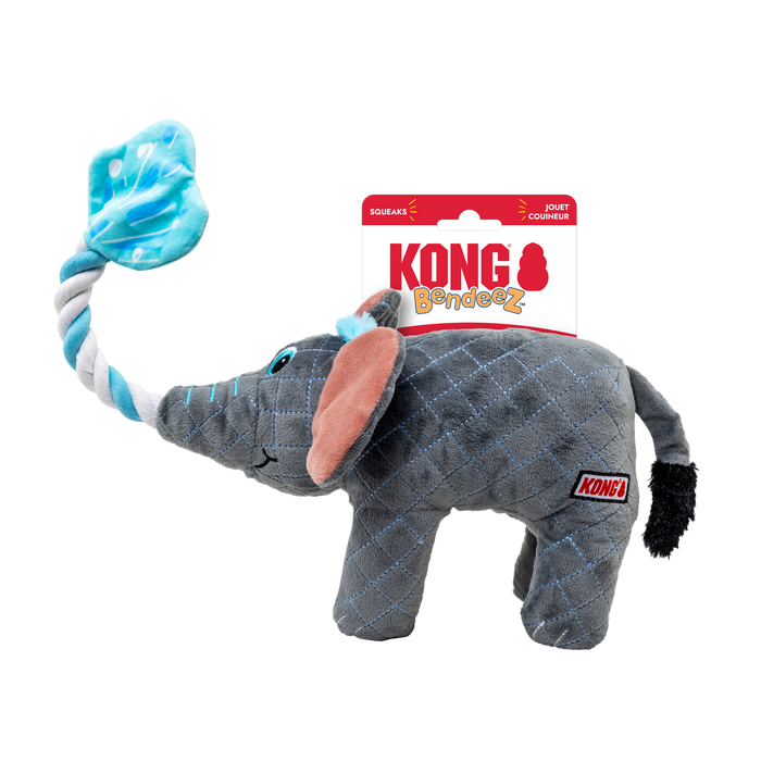 KONG Bendeez Dog Toy Elephant LG - Image 2