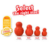 Nylabone Strong Chew Rubber Stuffable Cone Dog Treat Toy Bacon Red Small (1 Count)